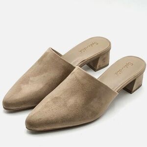 Splendid Women's Tan Suede Mules